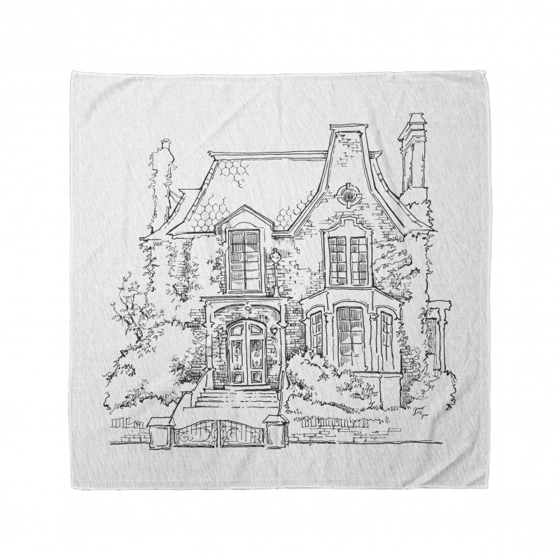 Gothic Mansion Art Bandana