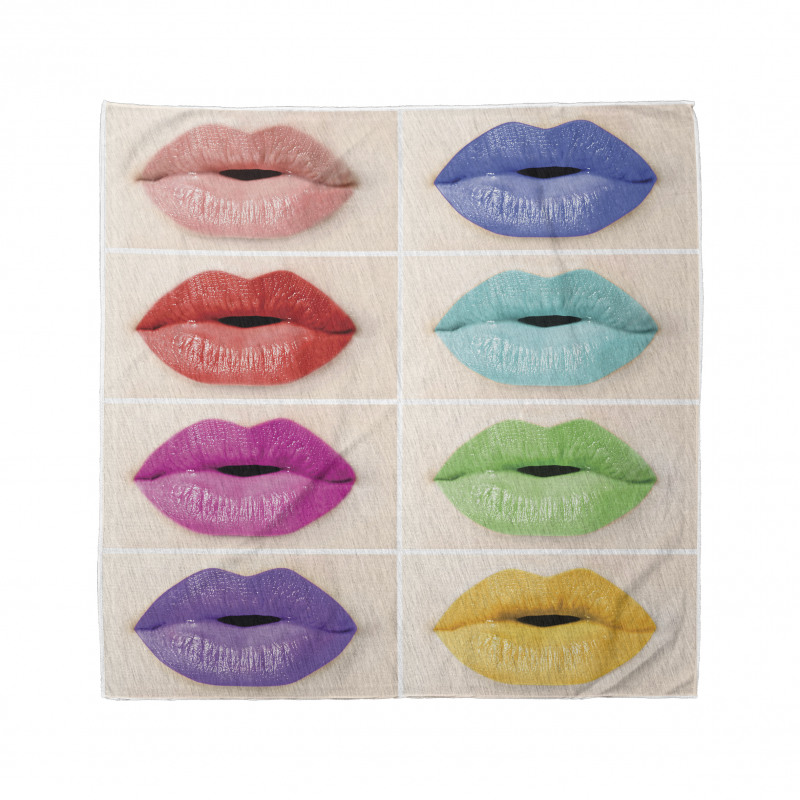 Several Color Lips Palette Bandana