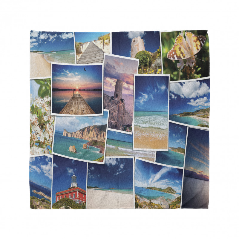 Tropical Holiday Polaroids Bandana