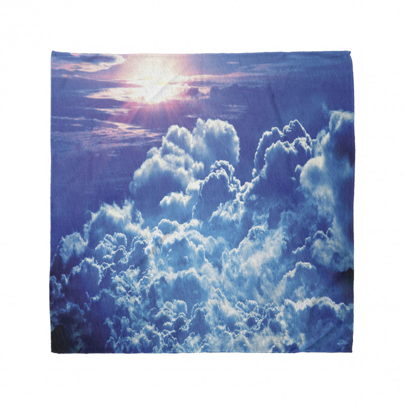 Blue Cloudy Sky Sunrise Photo Bandana