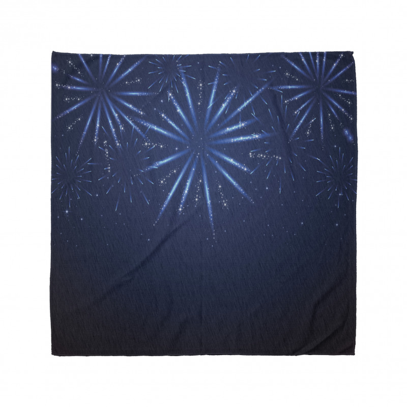 Fireworks at Night Sky Bandana