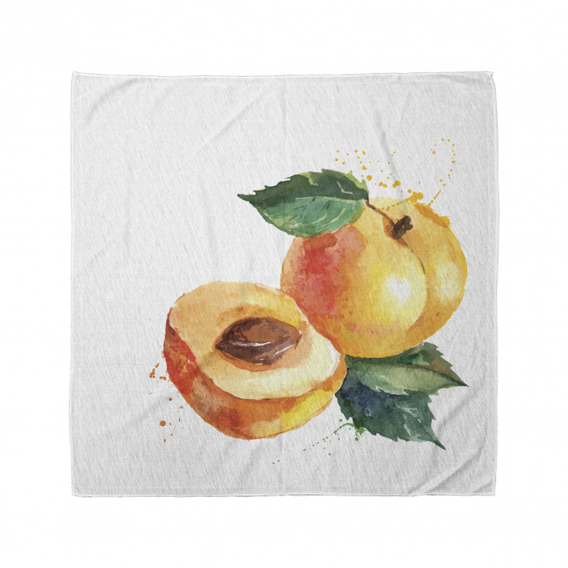 Watercolor Half Apricot Bandana