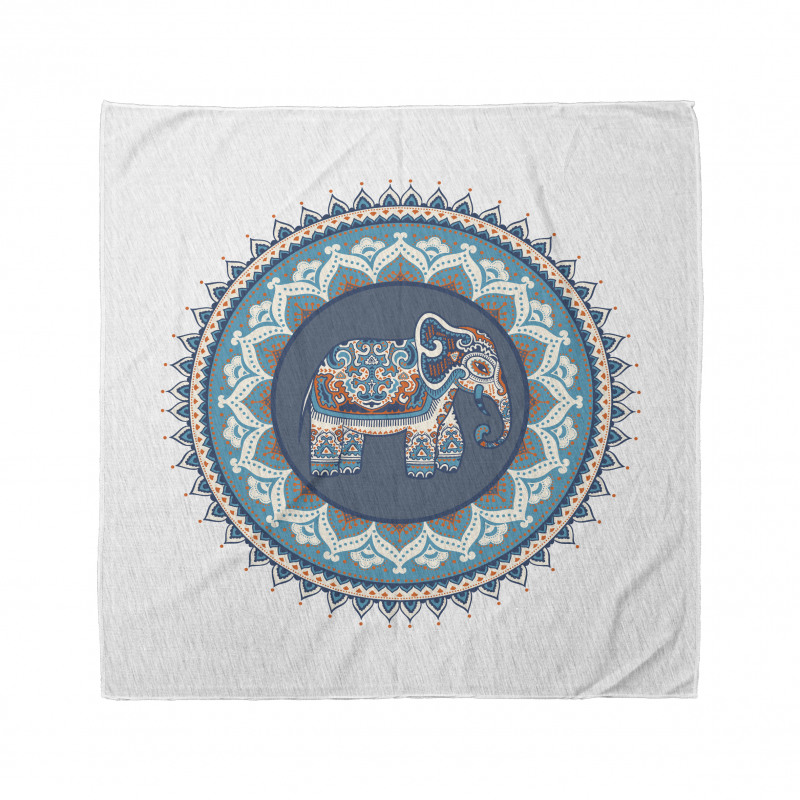 Vivid Glazed Tile Elephant Bandana