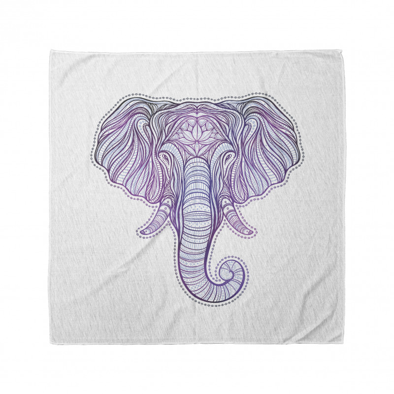 Vivid Elephant and Beads Bandana