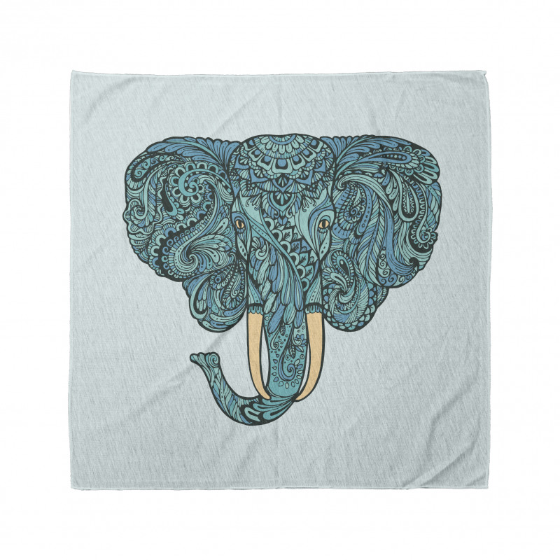 Elephant Head Motif Pattern Bandana