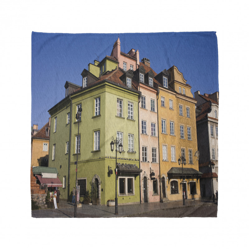 Poland Old Town Houses Scene Bandana