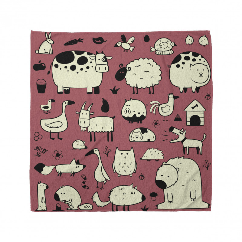 Nursery Childish Animals Bandana