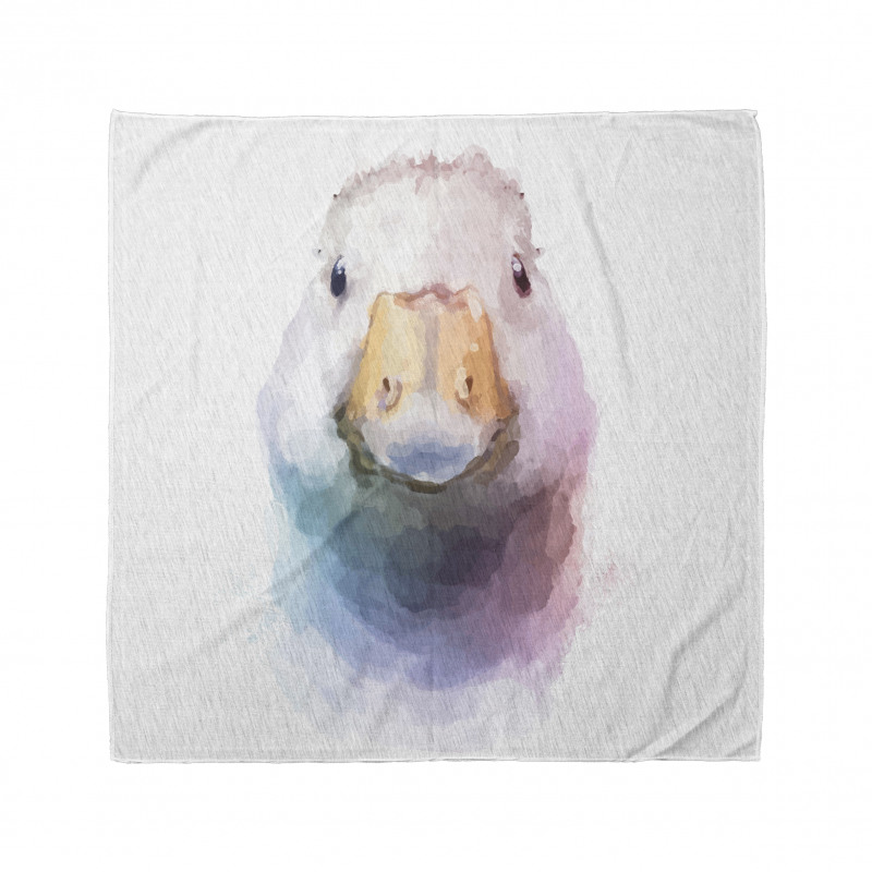 Watercolor Goose Face Bandana