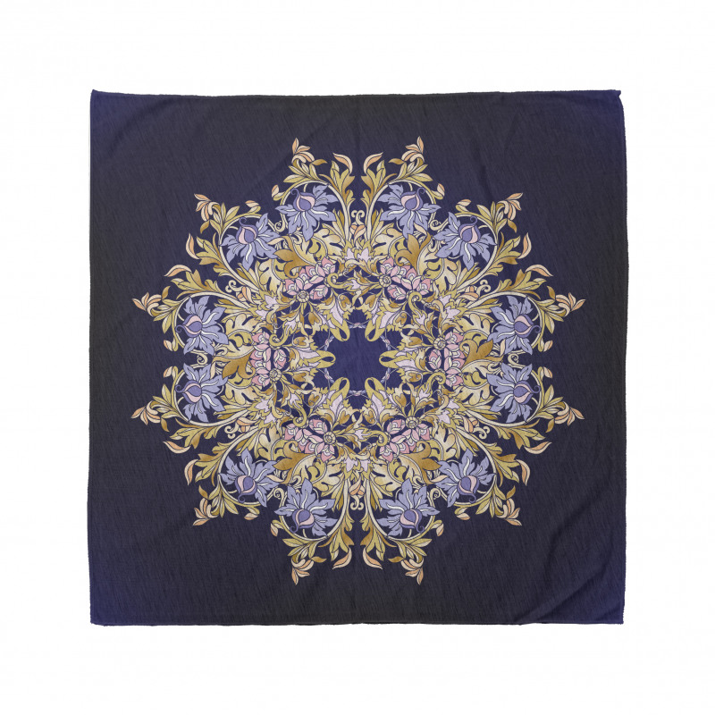 Vintage Floral Rococo Style Bandana