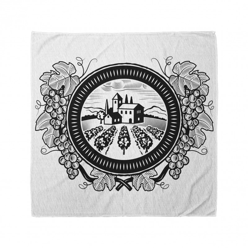 House with Grapeyard in Frame Bandana