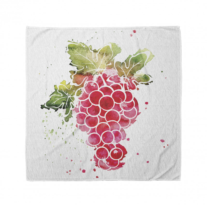 Splashed Watercolor Fruits Bandana