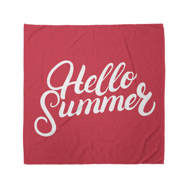 Kaligrafi Bandana Hello Summer Yazılı Modern ve Havalı İkon