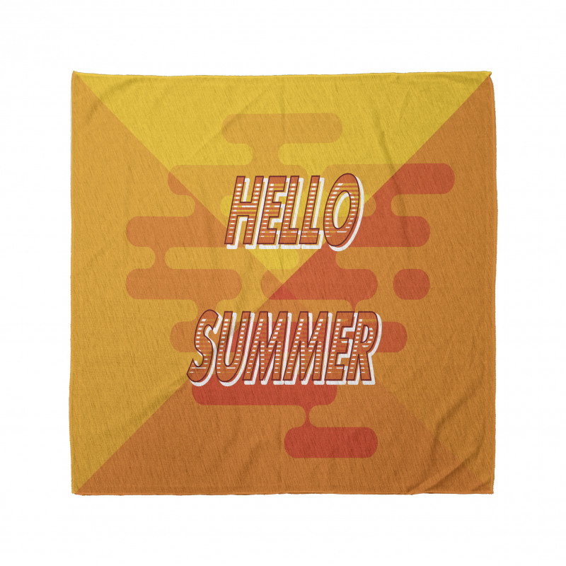 Abstract Design Hello Summer Bandana