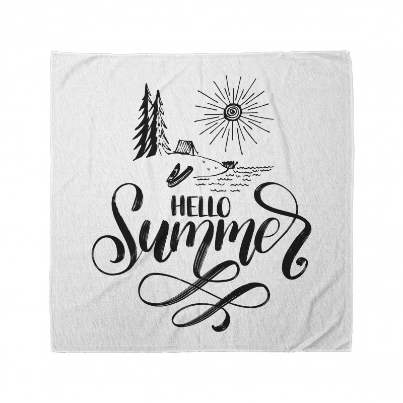 Hello Summer Camping Vacation Bandana