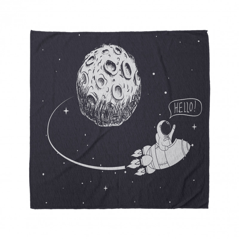 Hello Moon Astronaut Rocket Bandana