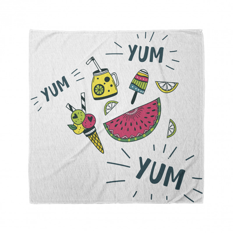 Summer Tastes and Lettering Bandana