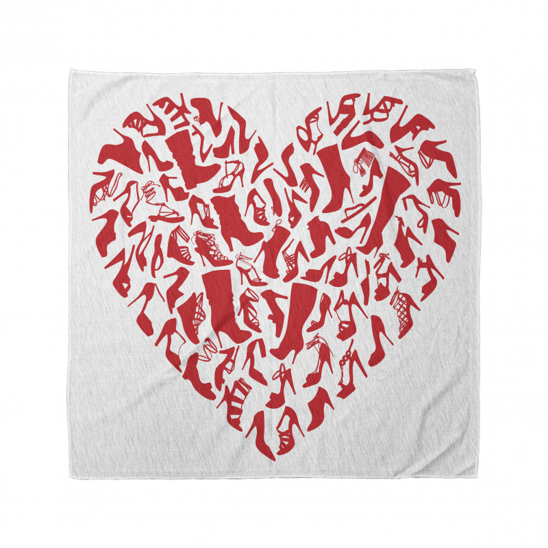 Heart Shoe Silhouettes Bandana