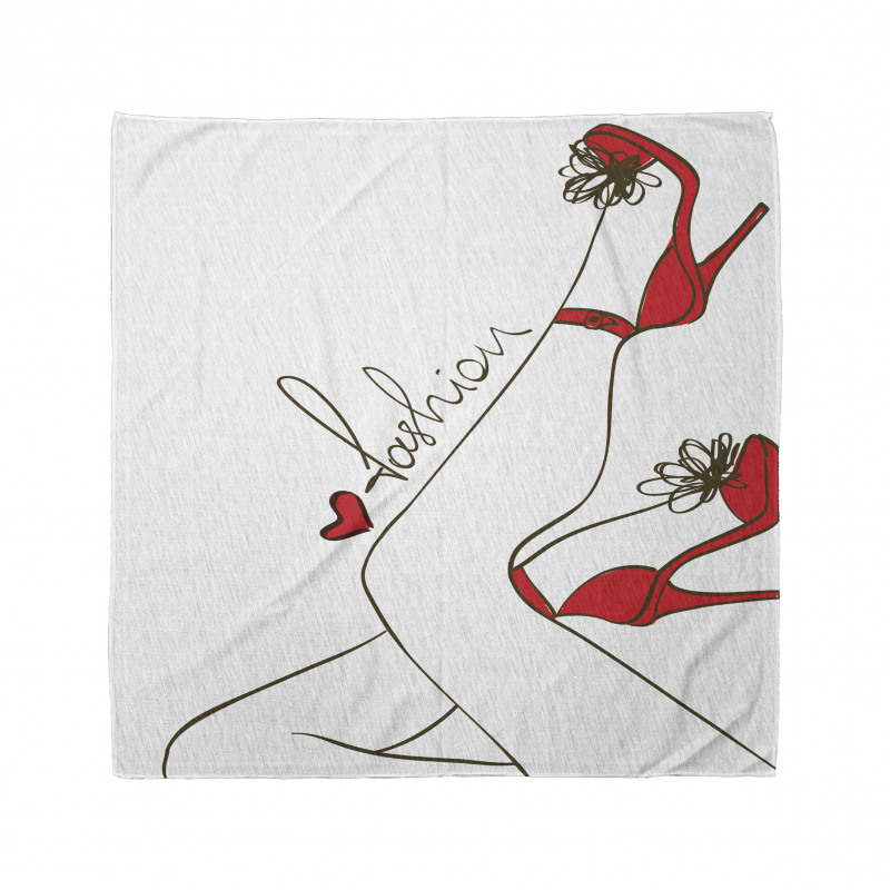 Fashion Lettering Legs Bandana