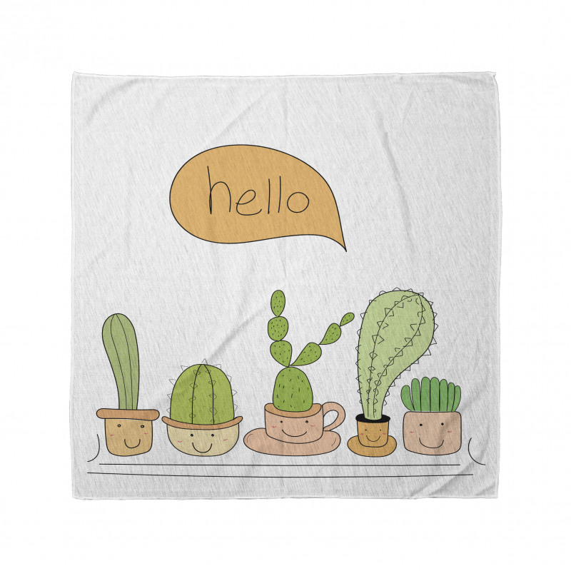 Home Plants in Smiling Pots Bandana