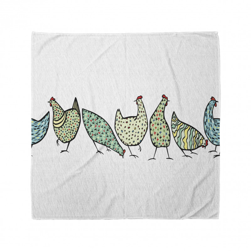 Farm Hen with Ornaments Bandana