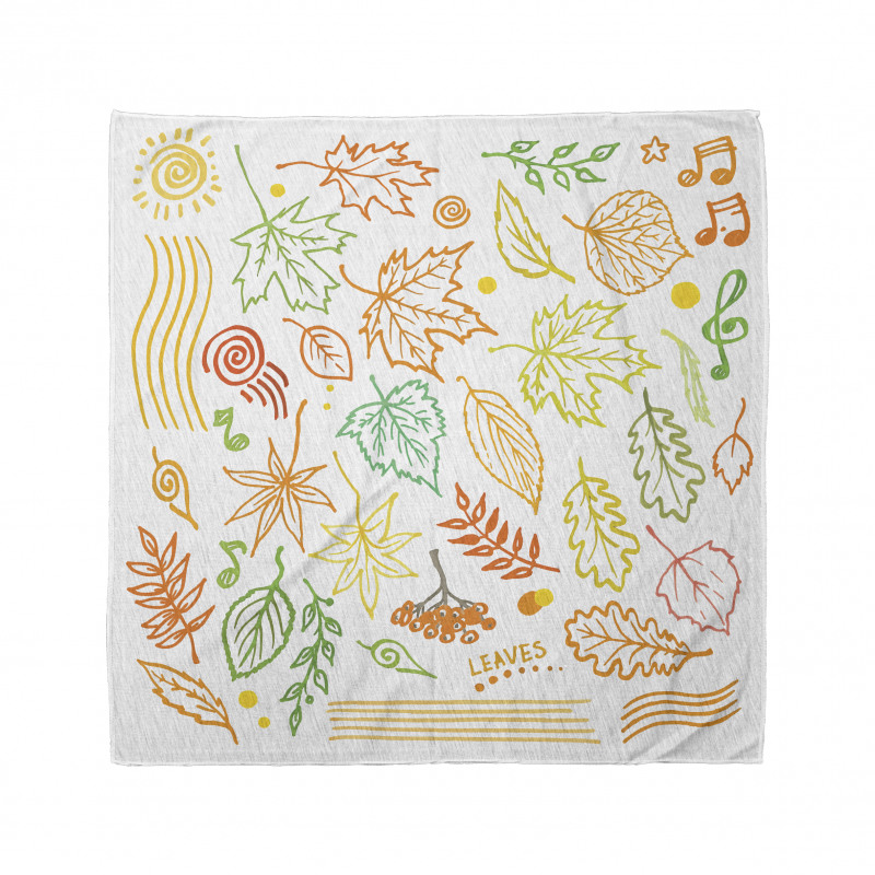 Autumn Sun Simplistic Notes Bandana