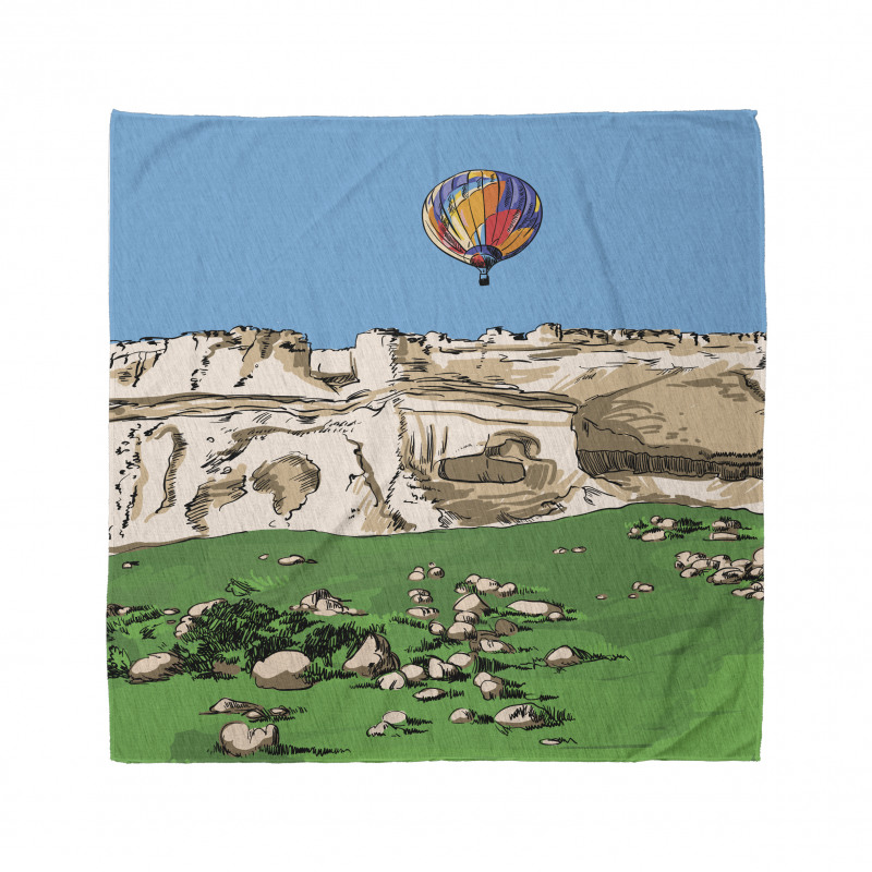 Mountains and Air Balloon Bandana