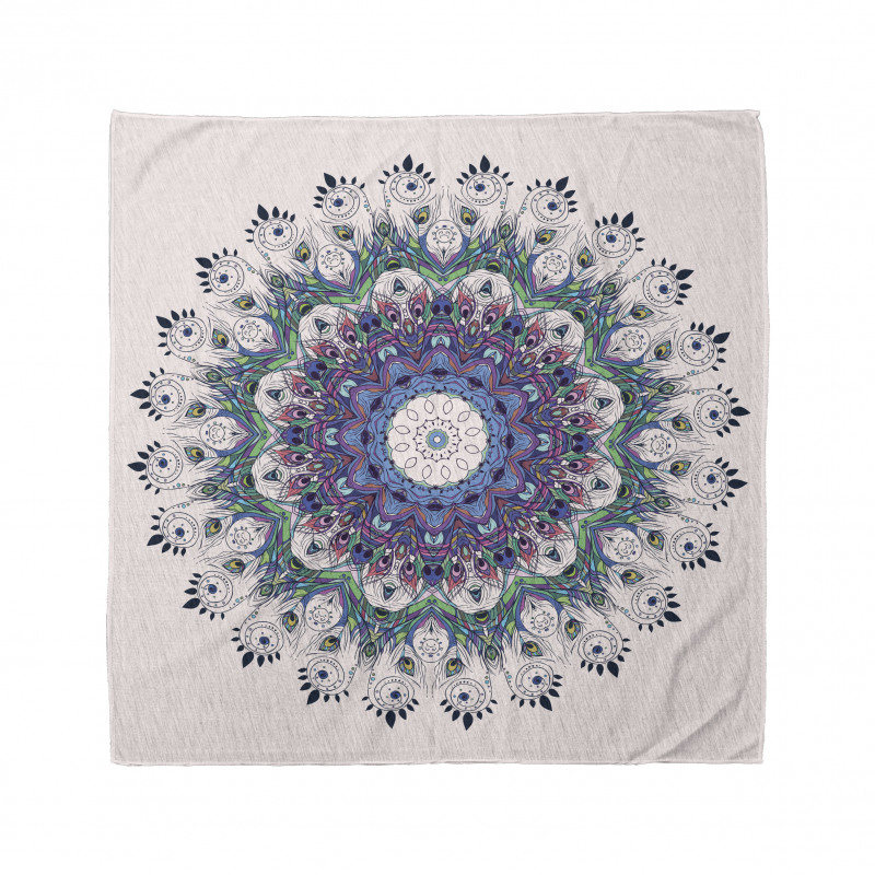 Boho Bandana Şık Mandala Çiçekli