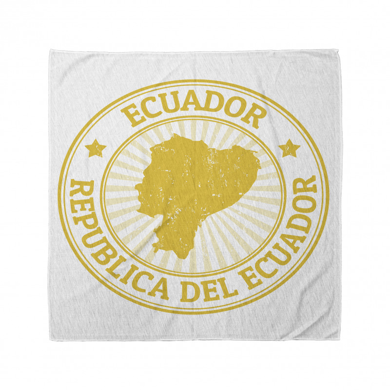 Retro Republica Del Ecuador Bandana