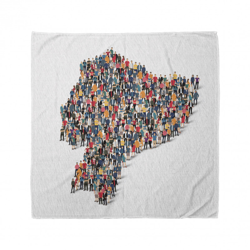 Map Created with People Bandana