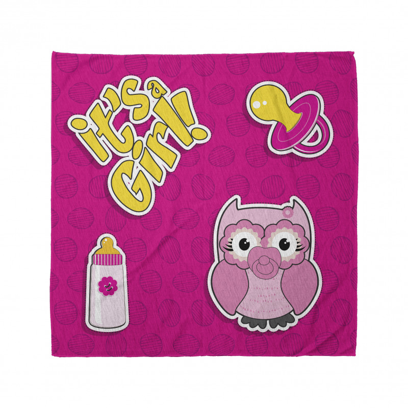 Girl Baby Owl Bottle Bandana