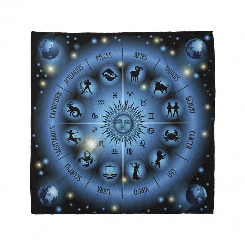 Circle of Horoscope Signs Bandana