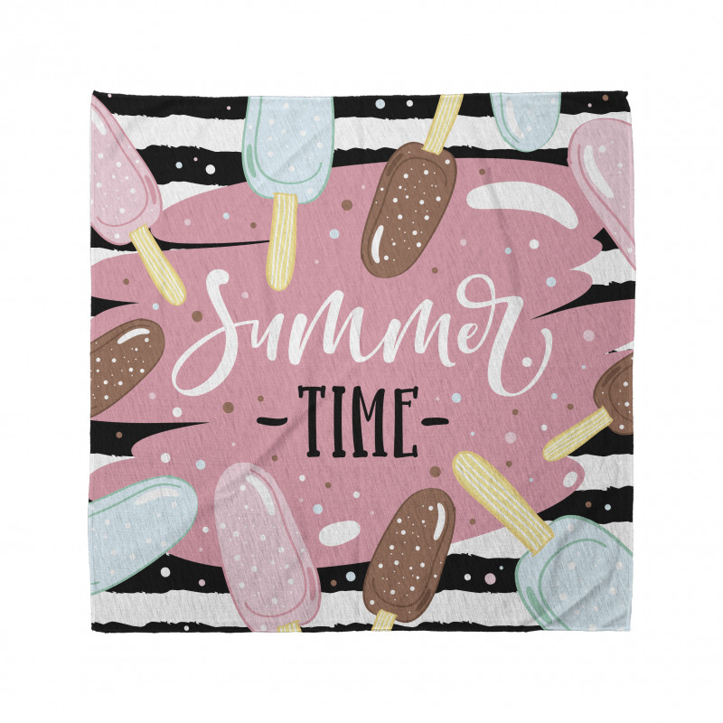 Summer Time Ice Cream Sticks Bandana