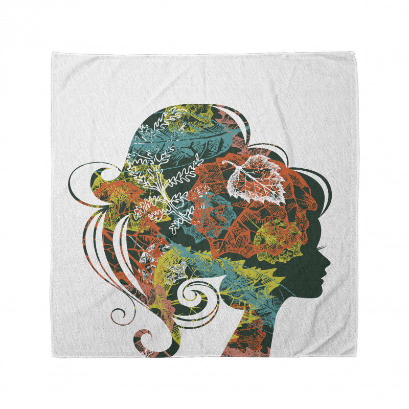 Autumn Leaves Woman Hair Bandana