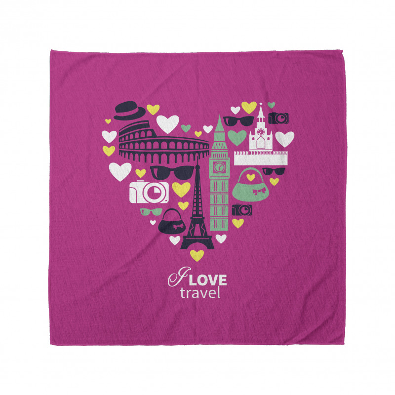 Traveling European Landmarks Bandana