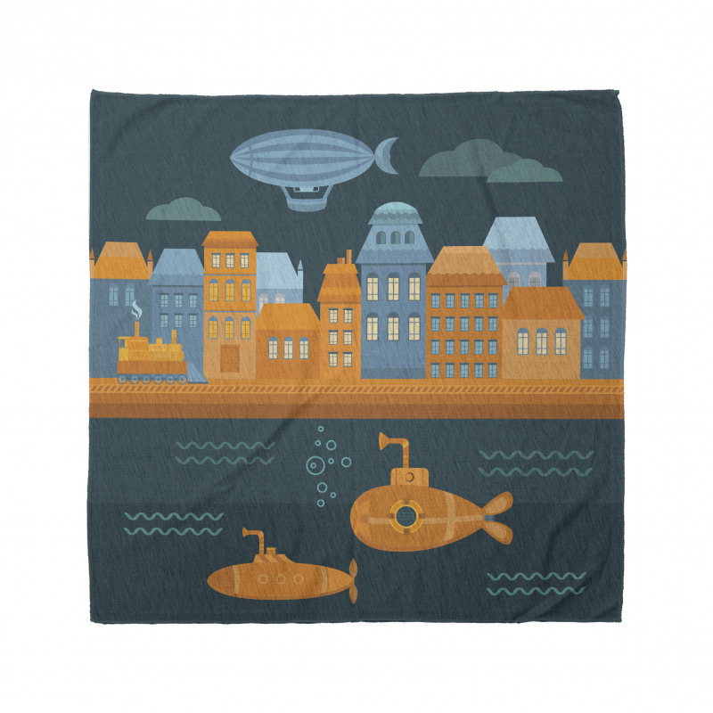 Train Airship Submarines Bandana