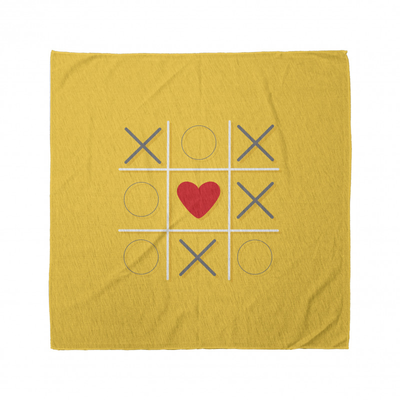 Tic Tac Toe Inspired Love Win Bandana