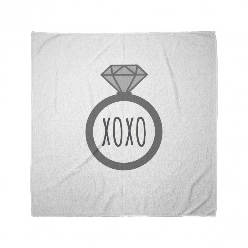 Wedding Ring Proposal Kisses Bandana