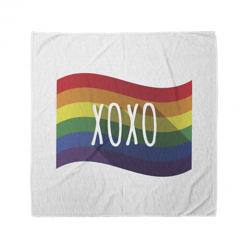 Waving Rainbow Flag Acronym Bandana