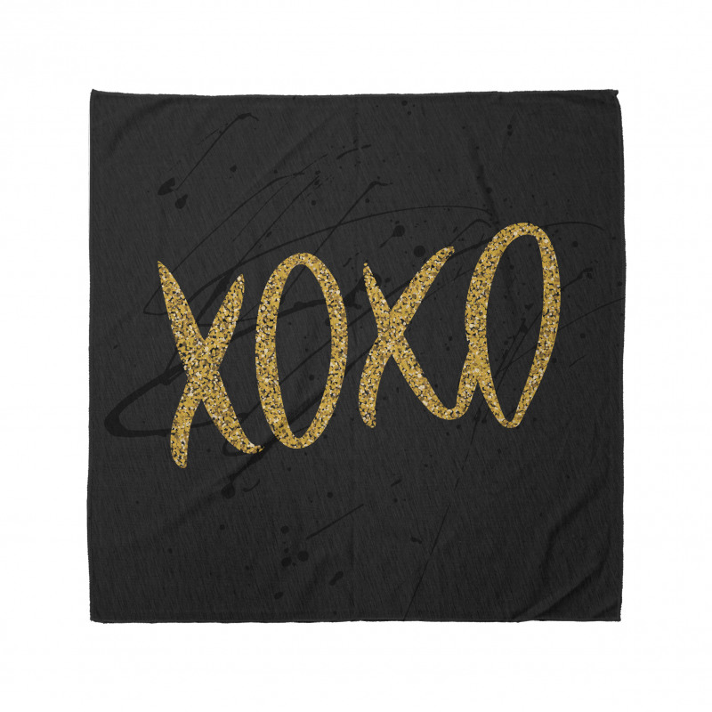 Romance Love Kisses Dark Print Bandana