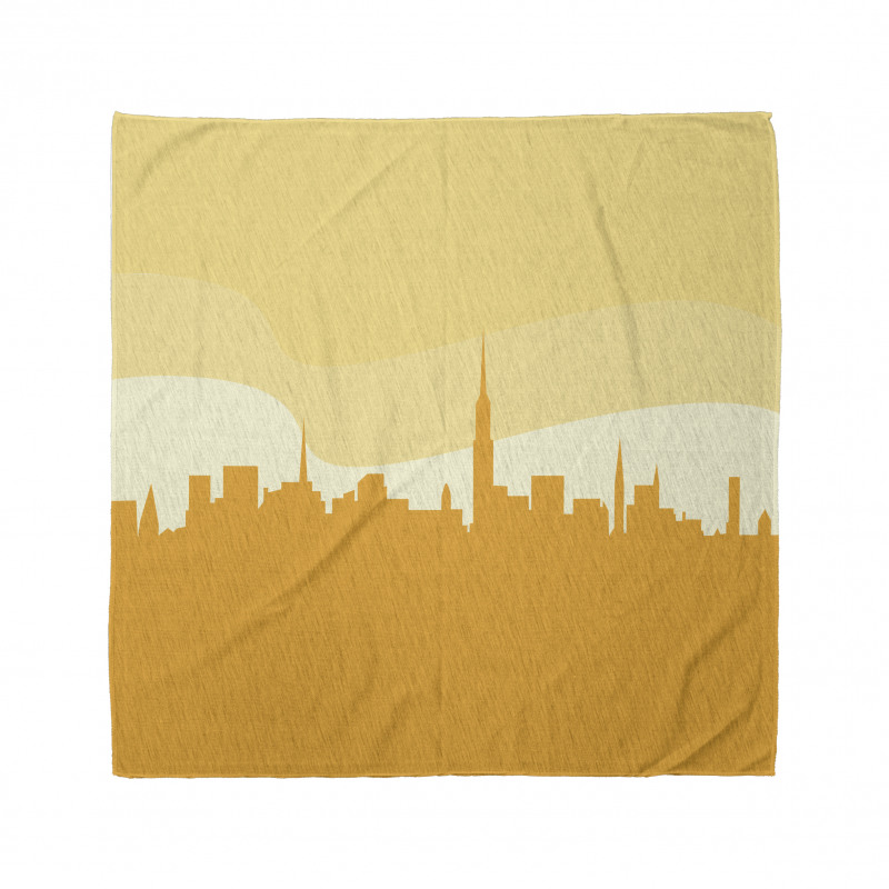 Panoramic Silhouette Cityscape Bandana