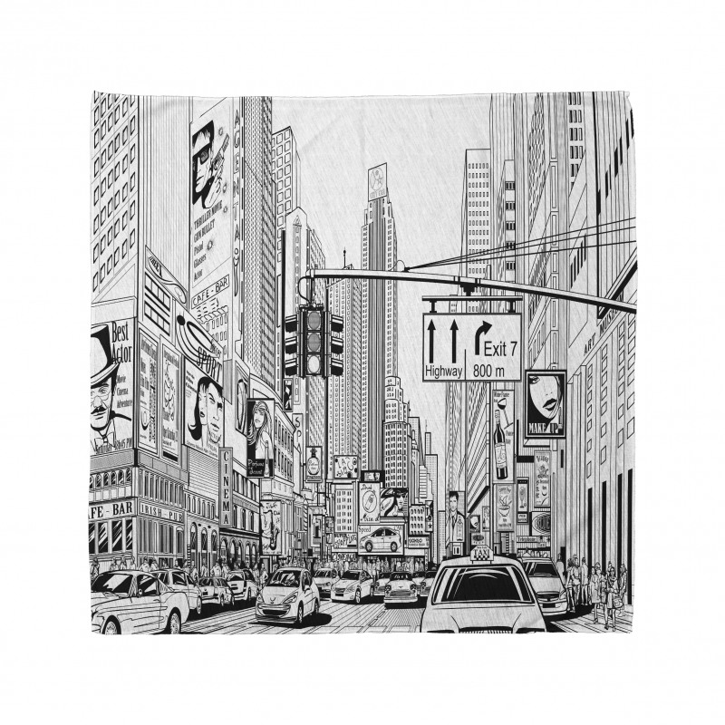 Street of New York Urban Sketch Bandana