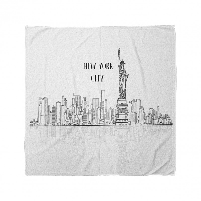 Outline Cityscape New York City Bandana