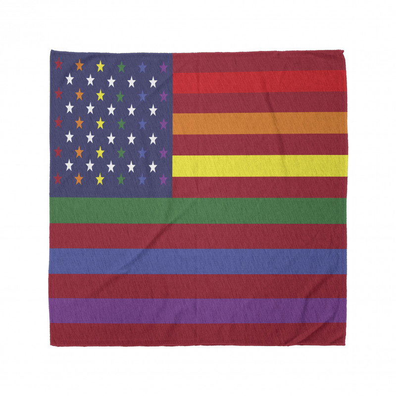 Gay Concept American Flag Bandana