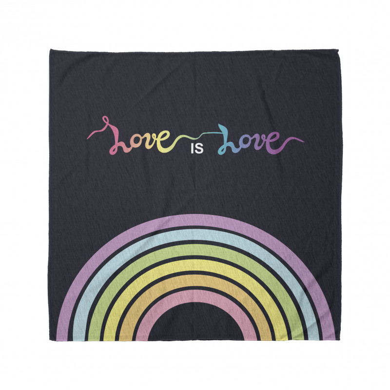 Love is Love Rainbow Lines Bandana