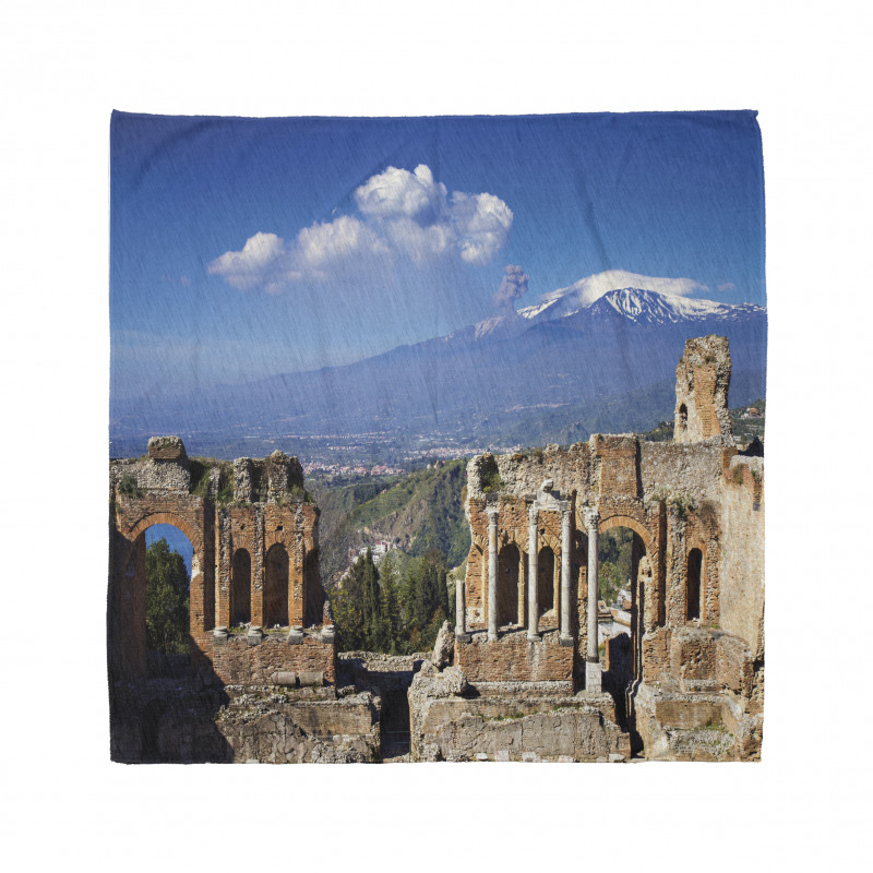 Greek Roman Ruins Landscape Bandana