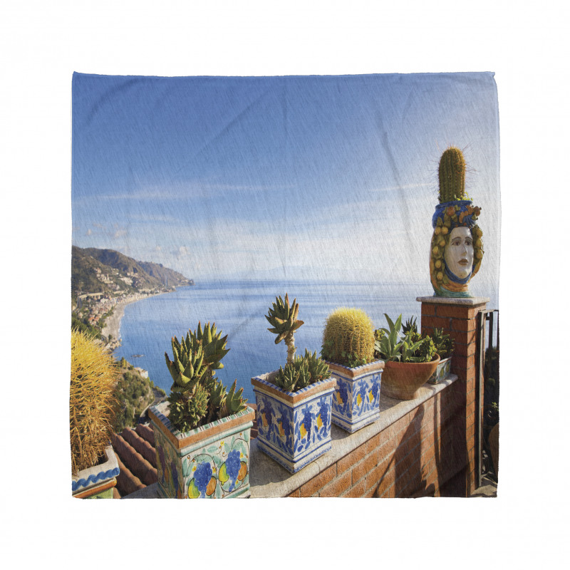 Taormina Coastline Photo Bandana