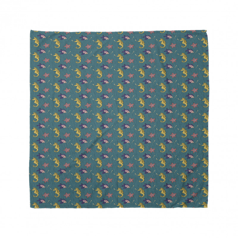 Childish Aquatic Life Art Bandana