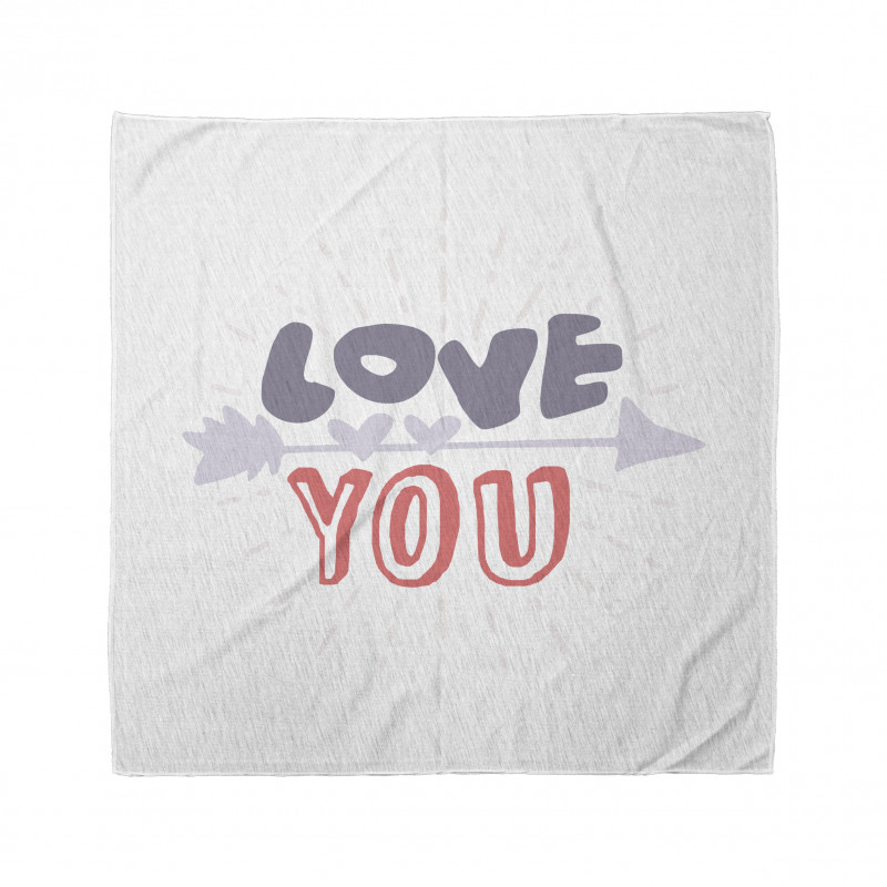 Valentines Day Theme Words Bandana