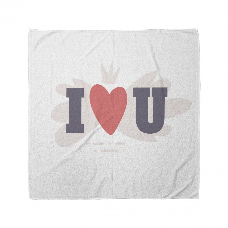 I Heart You Simple Pictogram Bandana