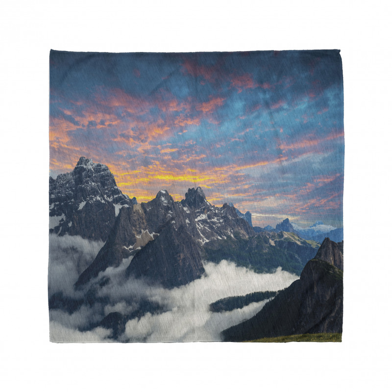 Alpine Clouds Foggy Bandana